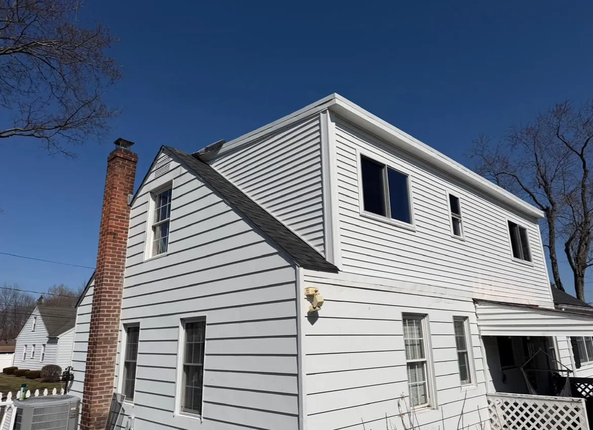 Room addition framing on a Connecticut property